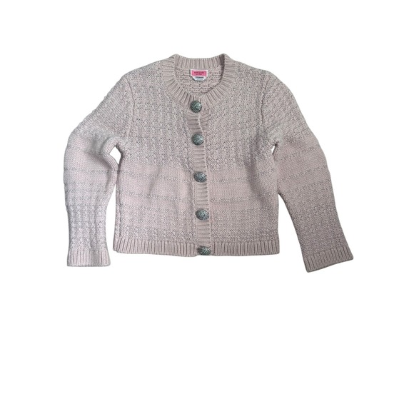 kate spade Sweaters - Kate Spade New York Jewel Button Textured Cardigan‎ Wool Blend Pink Women's S